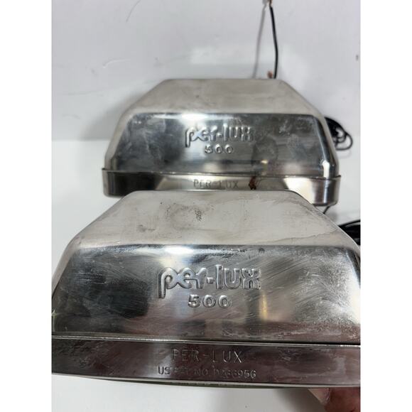 Pair of Per-Lux 500 Halogen Fog Driving Lights Jeep Truck Baja Off Road - Picture 5 of 8